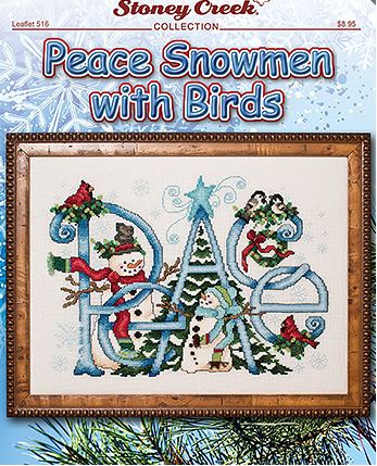 click here to view larger image of Peace Snowmen with Birds (chart)