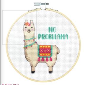 click here to view larger image of No Probllama (counted cross stitch kit)