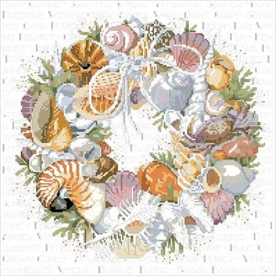 click here to view larger image of Seashell Wreath (chart)