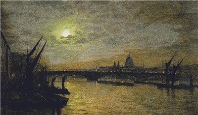 click here to view larger image of Thames by Moonlight with Southwark Bridge, The (chart)