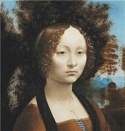 click here to view larger image of Portrait of Ginevra Benci (chart)