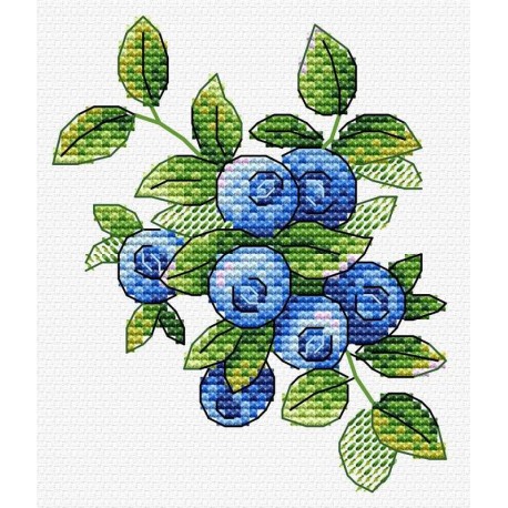 click here to view larger image of Forest Blueberry (counted cross stitch kit)