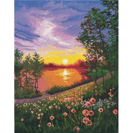 click here to view larger image of Summer Sunset (counted cross stitch kit)