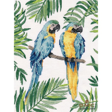 click here to view larger image of Blue and Yellow Macaw (counted cross stitch kit)
