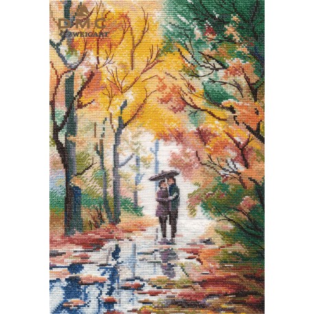 click here to view larger image of Autumn Walk (counted cross stitch kit)