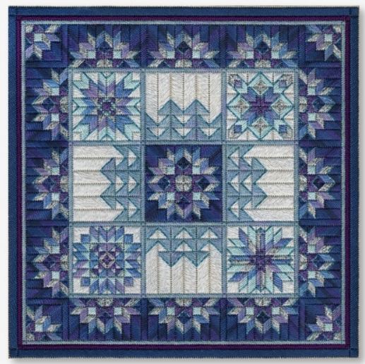 click here to view larger image of Winter Quilt Revisited (counted canvas chart)