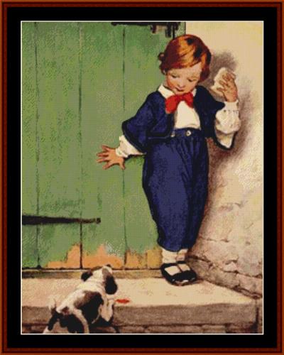 click here to view larger image of A Boy and His Dog  - Jesse Willcox Smith (chart)