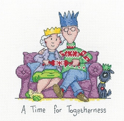 click here to view larger image of Golden Years - Togetherness (Aida only) (counted cross stitch kit)