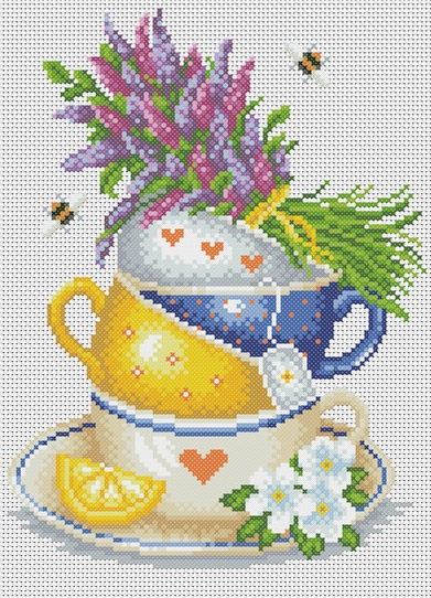click here to view larger image of Herbal Tea (counted cross stitch kit)