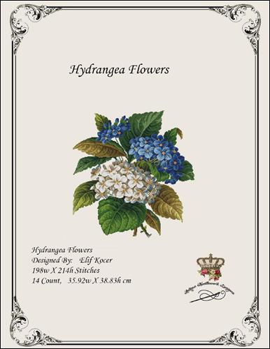 click here to view larger image of Hydrangea Flowers (chart)