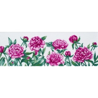 click here to view larger image of Peonies (counted cross stitch kit)