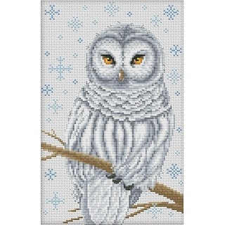 click here to view larger image of Snow Owl (counted cross stitch kit)