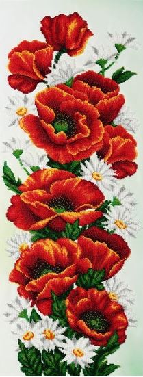 click here to view larger image of Red Poppies (bead kit)