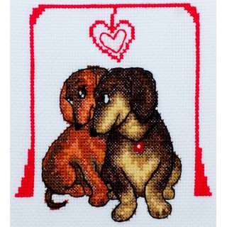 click here to view larger image of Doggies (counted cross stitch kit)