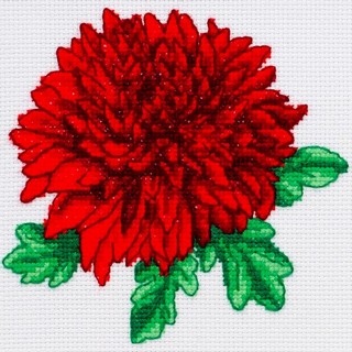 click here to view larger image of Chrysanthemum  (counted cross stitch kit)