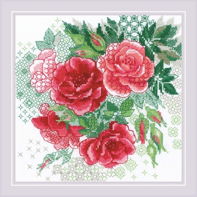 click here to view larger image of Red Rose Hip (counted cross stitch kit)