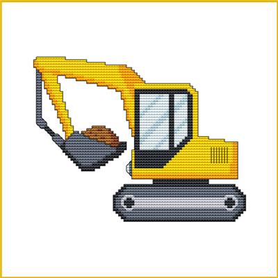 click here to view larger image of Construction Truck - Back Hoe (chart)