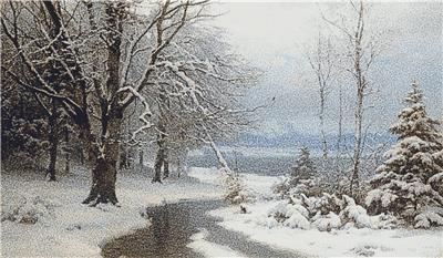 click here to view larger image of Wooded Winter Landscape, A (chart)