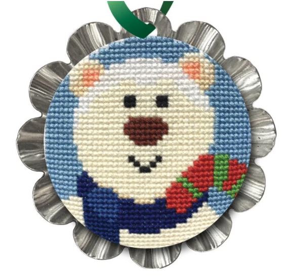 click here to view larger image of Jolly Polar Bear Tin Kit (counted cross stitch kit)
