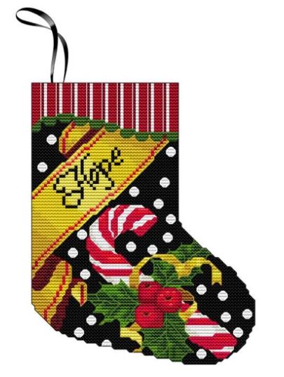 click here to view larger image of Mini Stocking Ornament - Hope (counted cross stitch kit)