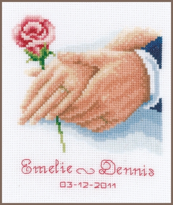 click here to view larger image of Wedding Ring (counted cross stitch kit)