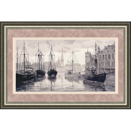 click here to view larger image of Serene Harbour (counted cross stitch kit)
