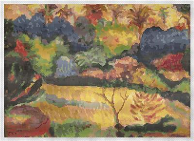 click here to view larger image of Tahitian Landscape (Paul Gauguin) (chart)