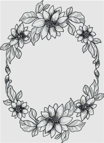 click here to view larger image of Decorative Floral Frame (chart)