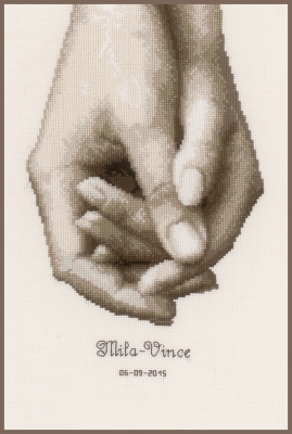 click here to view larger image of Hand in Hand (counted cross stitch kit)