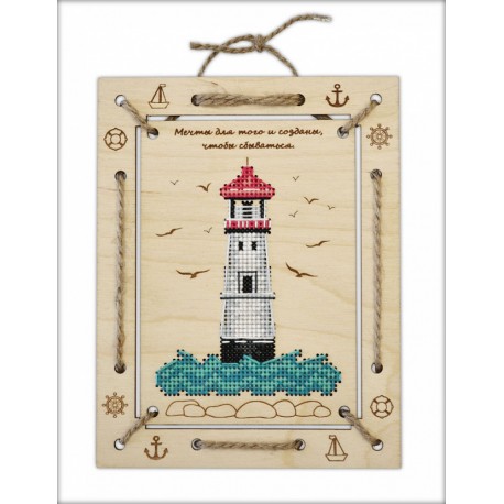 click here to view larger image of Lighthouse Panel (counted cross stitch kit)