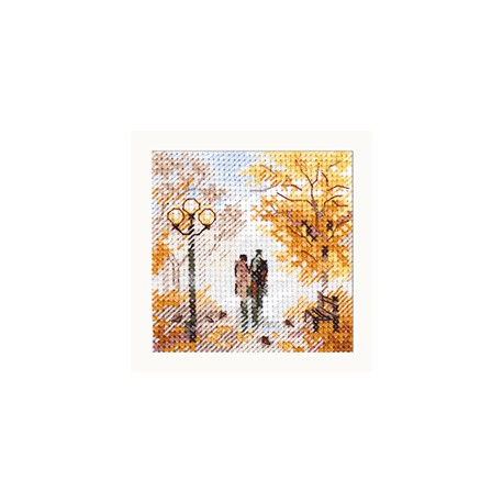 click here to view larger image of Autumn in the City - Old Park (counted cross stitch kit)