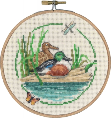 click here to view larger image of Ducks w/Driftwood (counted cross stitch kit)