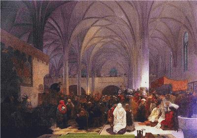 click here to view larger image of Master Jan Hus Preaching at the Bethlehem Chapel (chart)