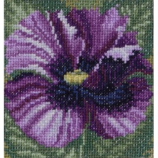 click here to view larger image of Blue Poppy (counted cross stitch kit)