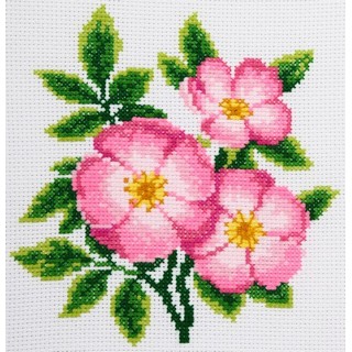 click here to view larger image of Dog Rose (counted cross stitch kit)