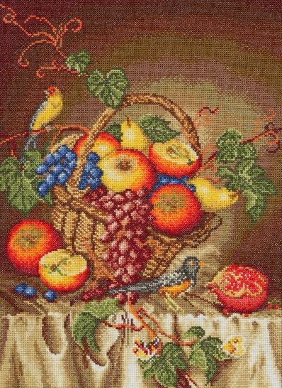 click here to view larger image of Still Life with Birds M-0470 (counted cross stitch kit)
