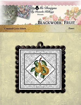 click here to view larger image of Blackwork Fruit Pears (chart)