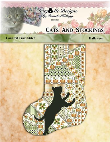 click here to view larger image of Cats and Stockings - Halloween (chart)