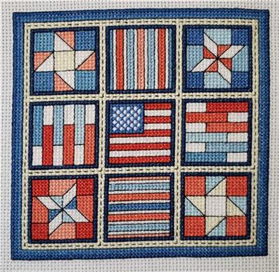 click here to view larger image of Quilt Blocks 7 - Stars and Stripes (chart)