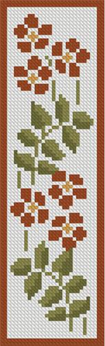 click here to view larger image of Floral Bookmark 1 (chart)