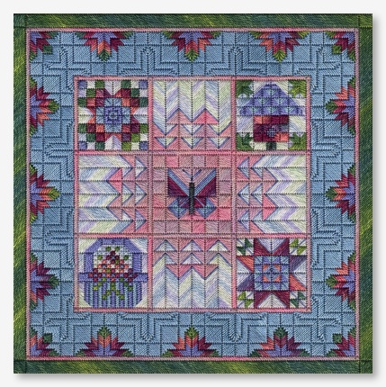 click here to view larger image of Spring Quilt Revisited (counted canvas chart)