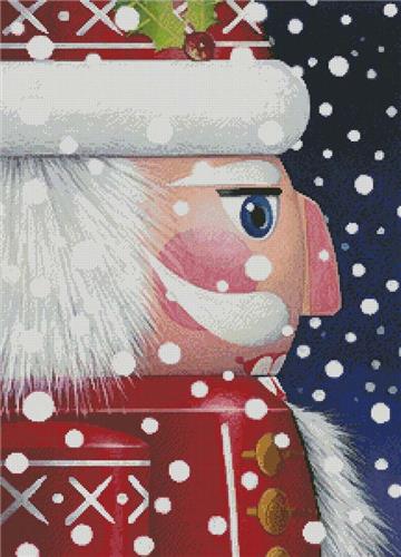 click here to view larger image of Santa Nutcracker - Mini (chart)