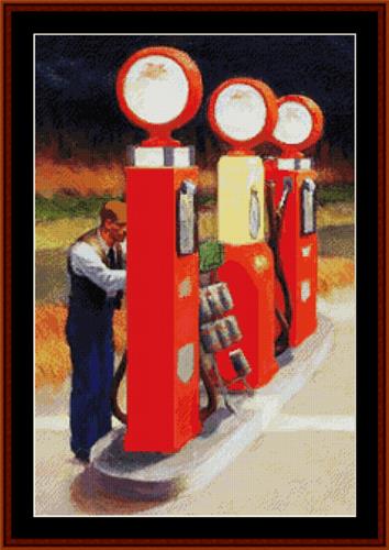 click here to view larger image of Gas / Detail - Edward Hopper (chart)