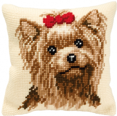 click here to view larger image of Dog Cushion (needlepoint)
