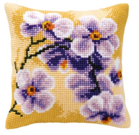 click here to view larger image of Orchid Cushion (needlepoint)