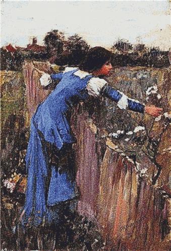 click here to view larger image of Flower Picker, The (John William Waterhouse) (chart)