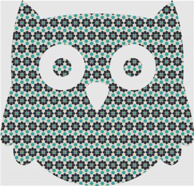 click here to view larger image of Geometric Floral Owl (chart)