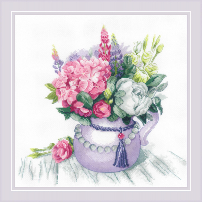click here to view larger image of Floral Charm (counted cross stitch kit)