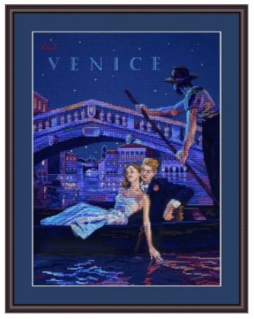 click here to view larger image of Visit Venice (counted cross stitch kit)