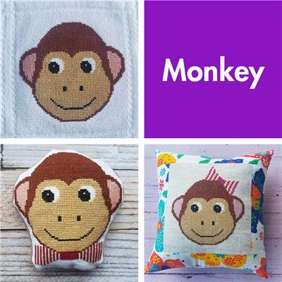 click here to view larger image of Animal Faces - Monkey (chart)